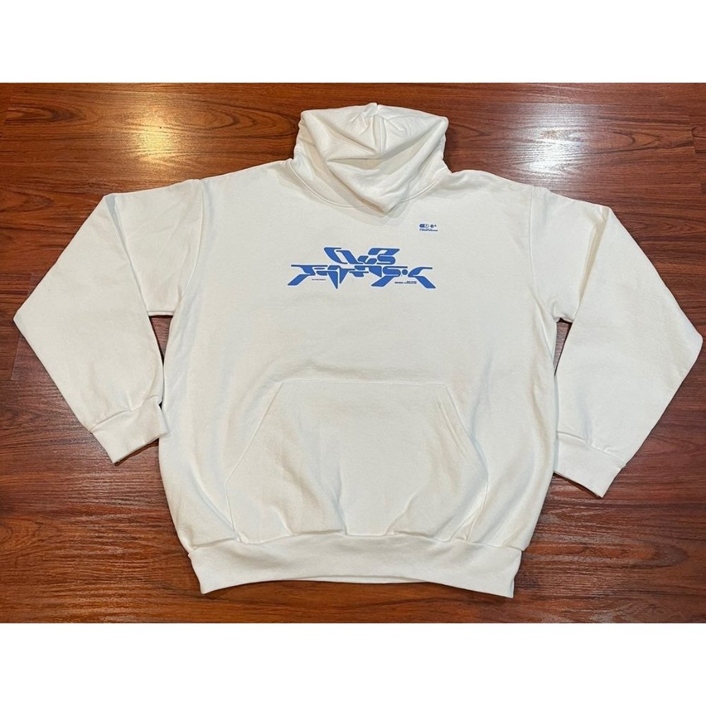 CLUB FANTASY NEON WHITE HOODIE SZ XL